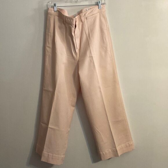 GAP light Pink High Rise Wide Leg Crop pants, size 16 - Picture 1 of 3